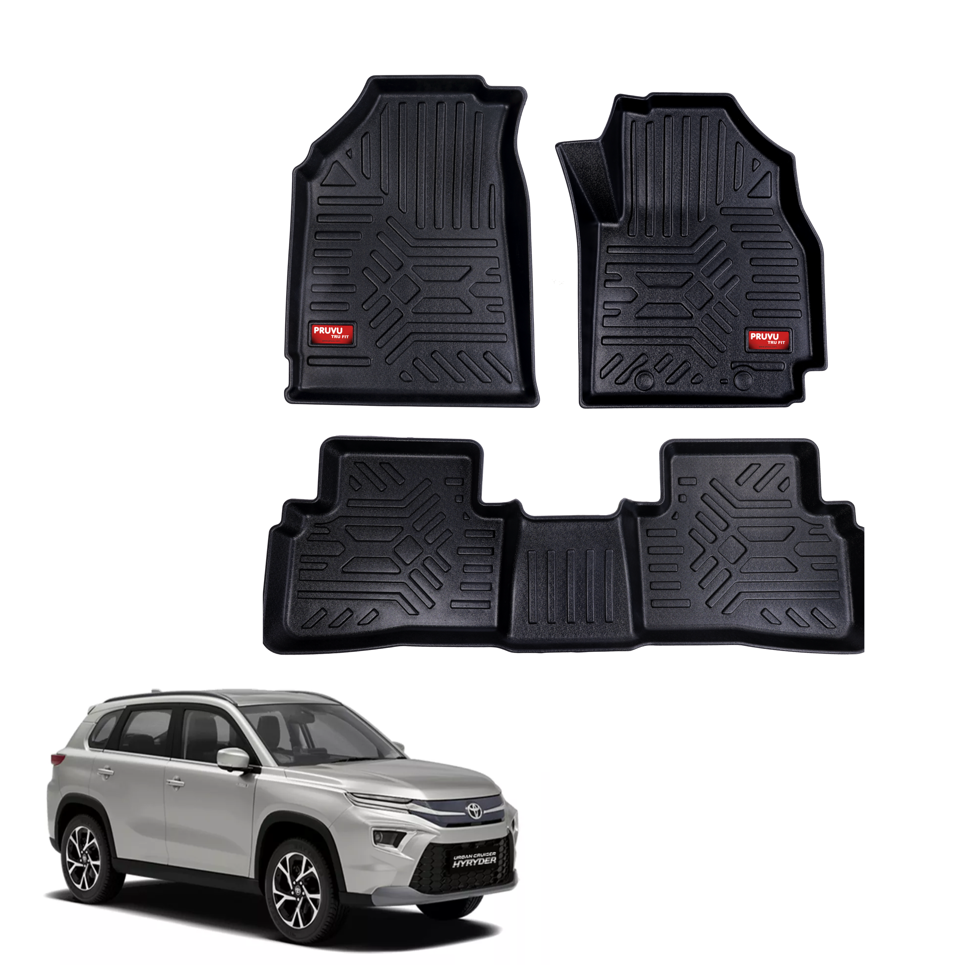 GFX Style Uniauto Tru Fit mats  for Toyota Urban Cruiser Hyryder