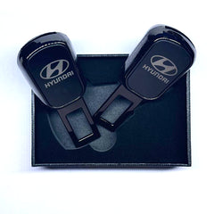 Uniauto 2 in 1 Premium Alarm Stopper and Belt Holder| Black | Seat Belt Buckle