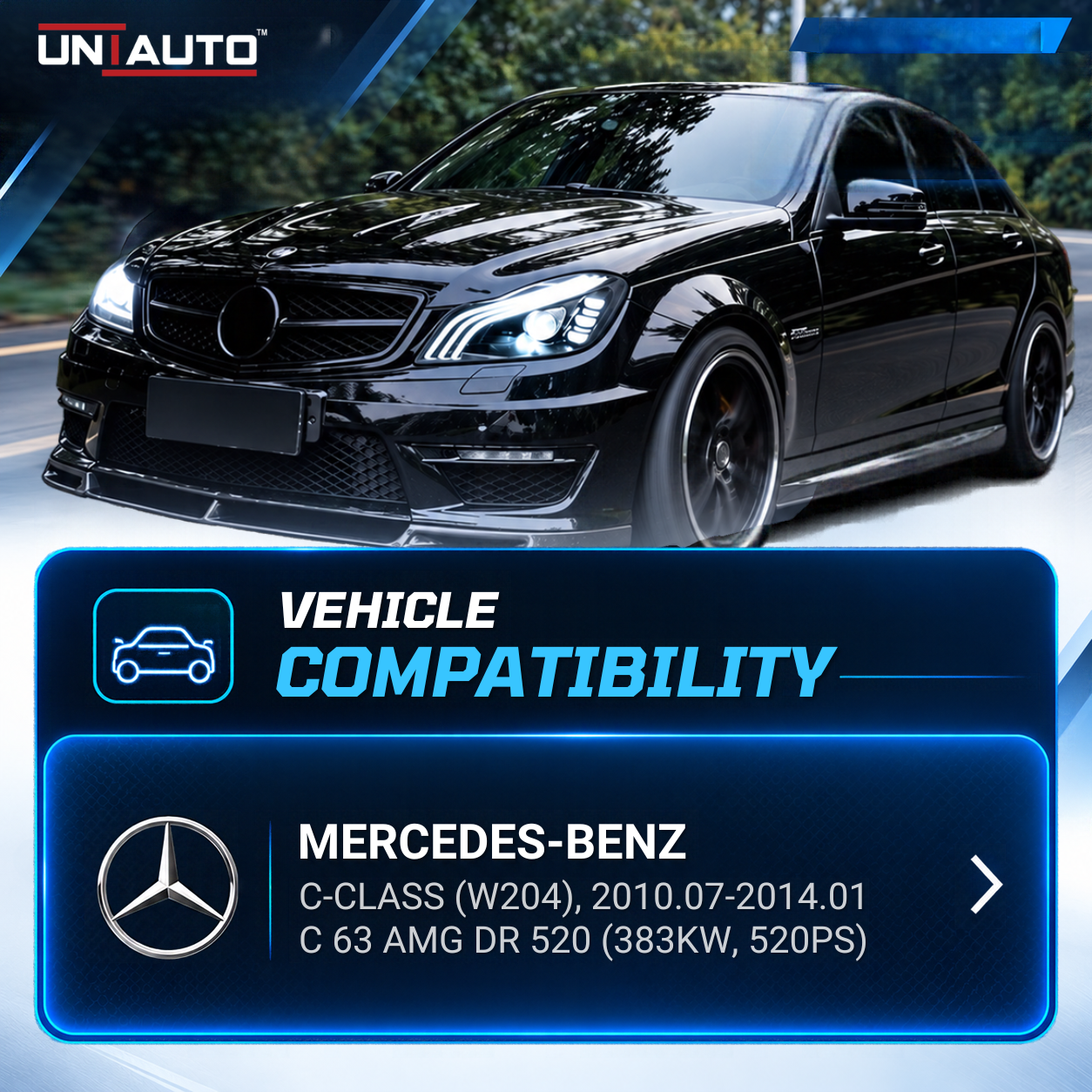 Mercedes C-Class W204 S-Class Style LED Headlights | UNIAUTO | Dynamic Turn Indicators I Expecting Delivery 20-25 days.