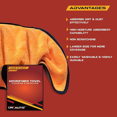 Uniauto Ultra Plush 800 GSM Super Absorbent Microfiber Towel (40x60cm) – Premium Soft & Quick-Dry