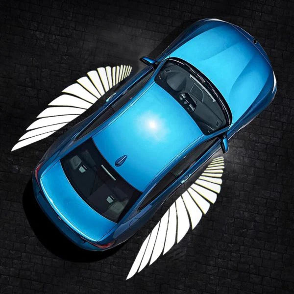 Metal body Angel Wing Light | Car Rearview Mirror Side LED | Welcome Dynamic Projection Lamp
