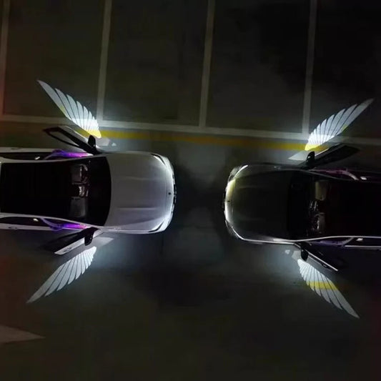 Metal body Angel Wing Light | Car Rearview Mirror Side LED | Welcome Dynamic Projection Lamp