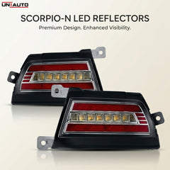 LED Style Rear Bumper Reflector for Scorpio N