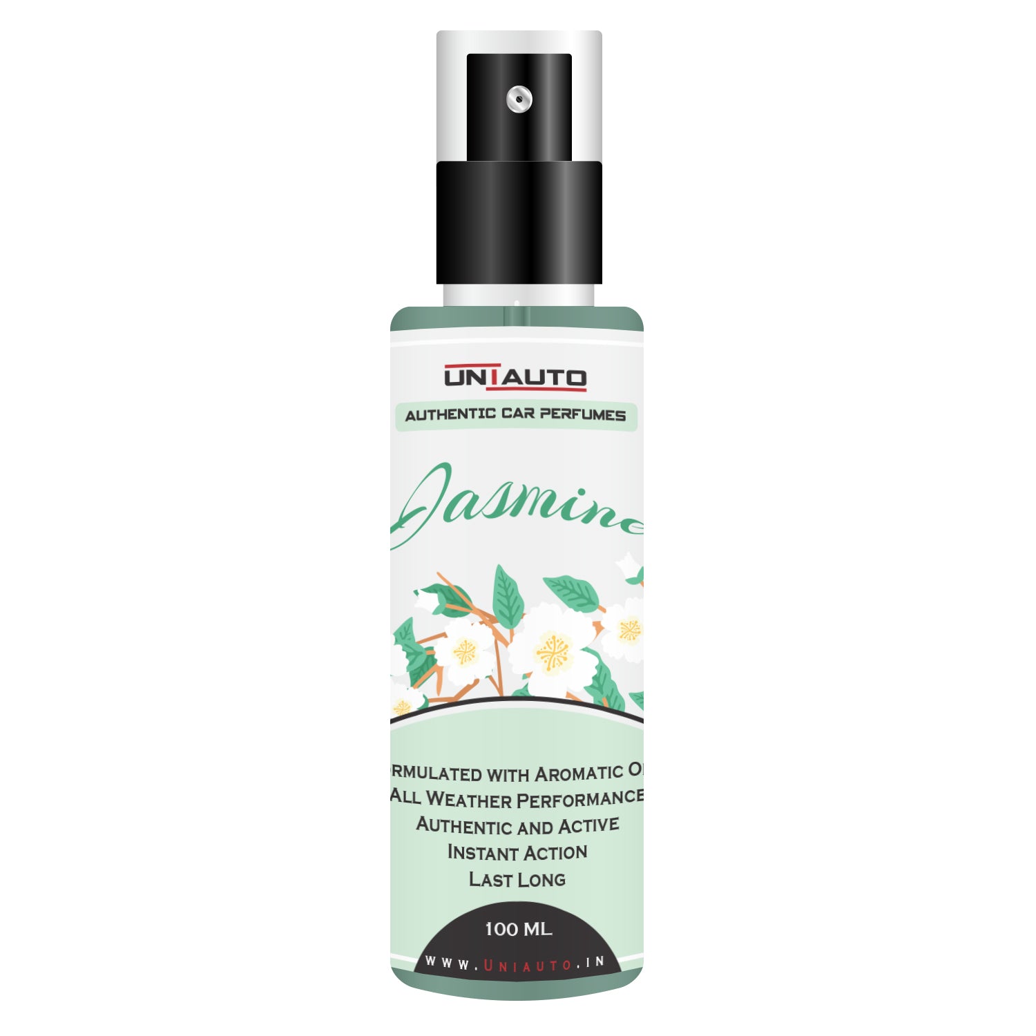 Uniauto Jasmine – Luxurious Car Perfume for a Soothing and Floral Aroma – 100ml
