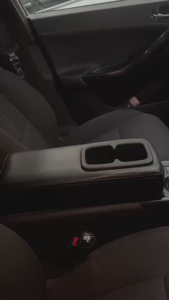 Extended Arm Rest with Dual Cup Holder for Tata Nexon EV | Premium Leatherette Console Armrest Storage cover
