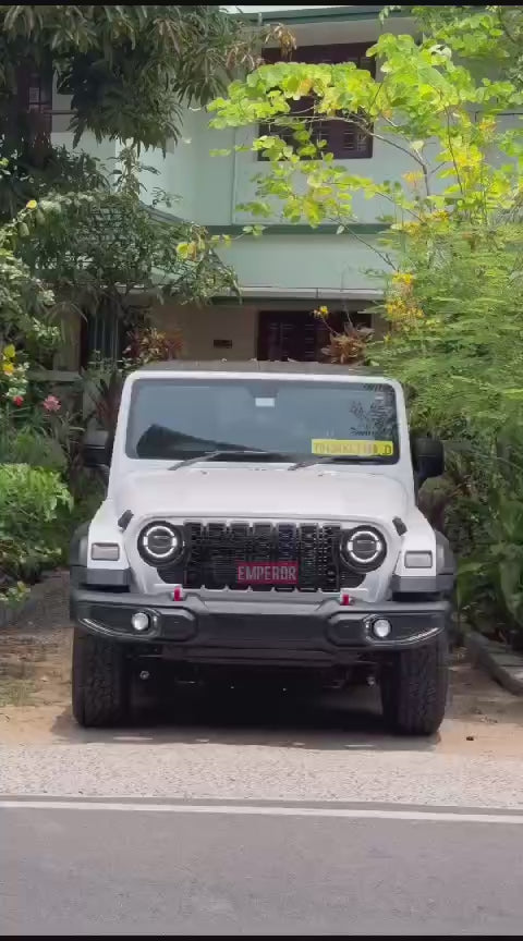ABS Rubicon Style Front Grille for Mahindra Thar 2020-Onwards | Premium Aggressive Jeep-Inspired Design