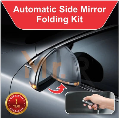 Auto fold ORVM or Mirror Upgrade kit| Top model Auto fold ORVM with switch and wiring for Base and mid models|