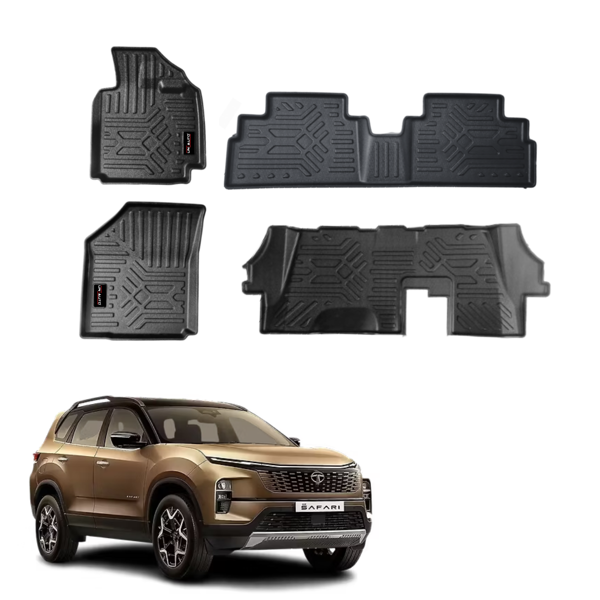 GFX Style Uniauto Tru Fit mats for TATA Safari