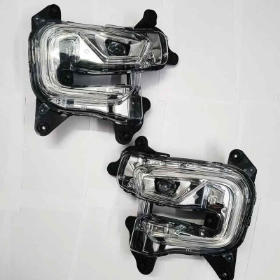 Mahindra OEM Fog Lamp with DRL For Scorpio N - 2 Fog Lamp | 2 Bezzel | 1 Wiring Harness