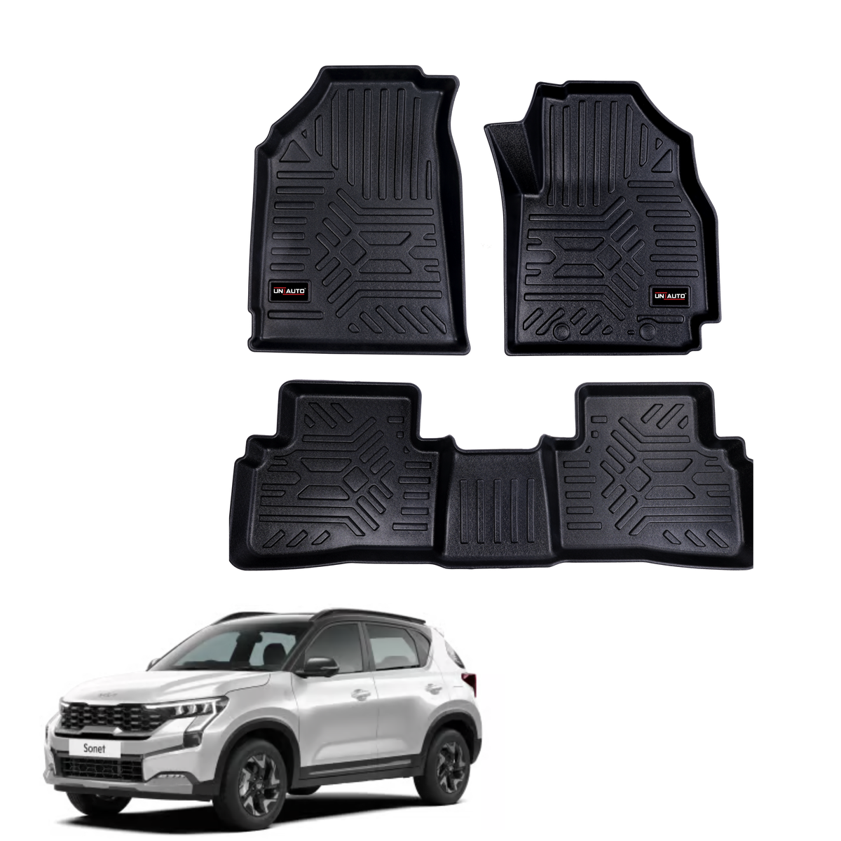 GFX Style Uniauto Tru Fit mats for Kia Sonet