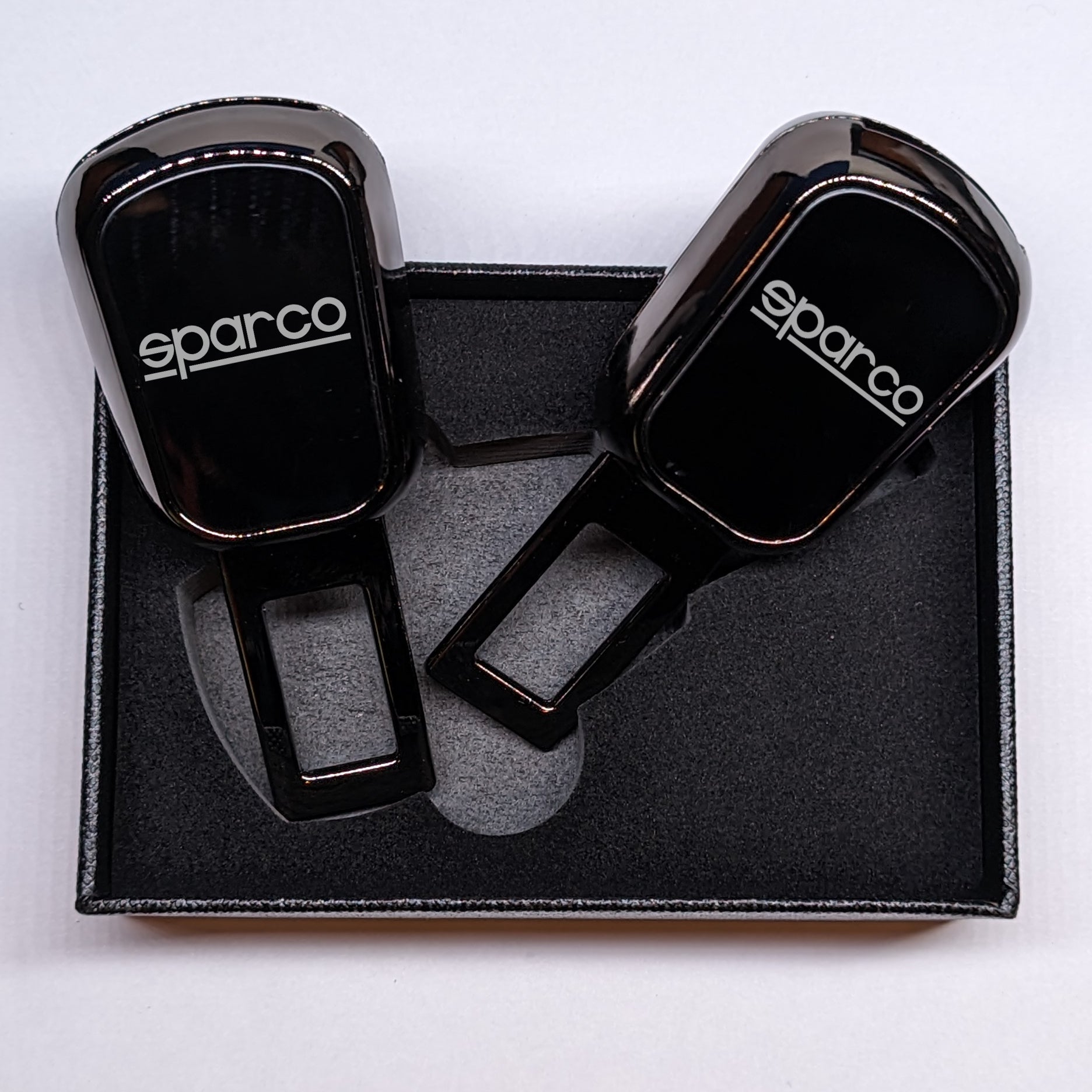 Uniauto 2 in 1 Premium Alarm Stopper and Belt Holder| Black | Seat Belt Buckle
