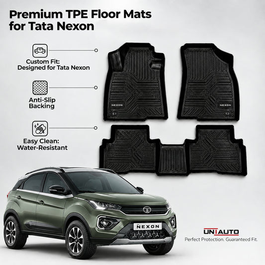 GFX Style Uniauto Tru Fit mats  for TATA Nexon 2023 onwards