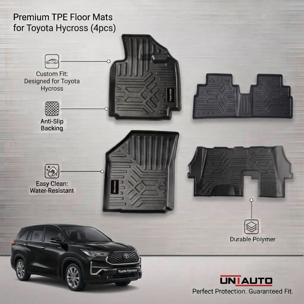 GFX Style Uniauto Tru Fit mats for Toyota Hycross
