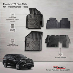 GFX Style Uniauto Tru Fit mats for Toyota Hycross