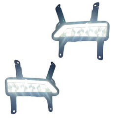 Matrix style Twin color DRL Fog Lamp pair with Built In LED | with Plug and Play wiring | For XUV700
