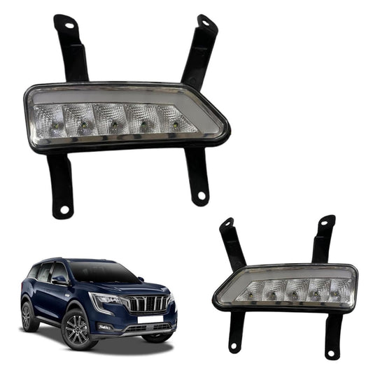 Matrix style Twin color DRL Fog Lamp pair with Built In LED | with Plug and Play wiring | For XUV700